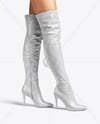 Pair of Over-The-Knee Boots on Women's Legs Mockup