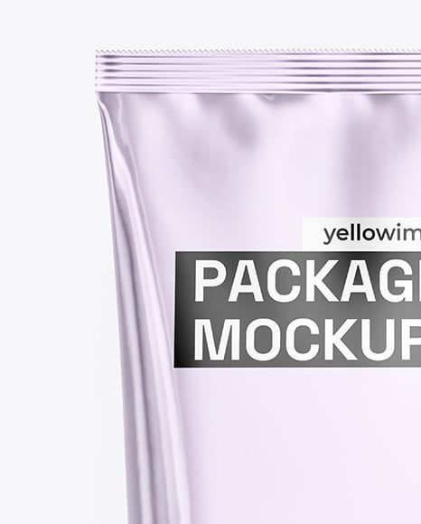 Glossy Metallic Package Mockup