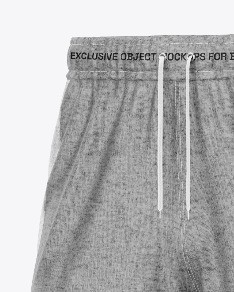 Heather Shorts Mockup - Half Side View