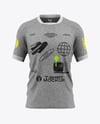 Heather T-Shirt Mockup - Front View
