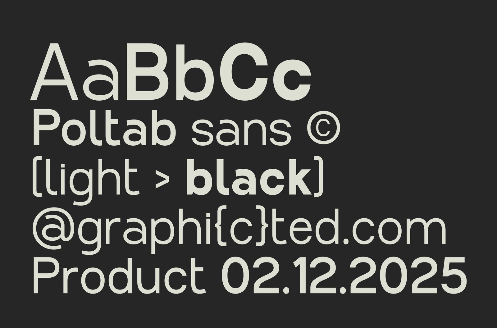 Poltab Font