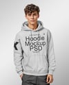 A Young Man in a Hoodie and Sweatpants Mockup