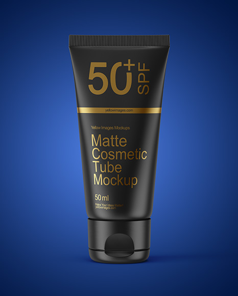 Matte Cosmetic Tube Mockup