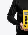 Man Holding Book Mockup