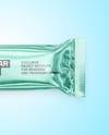 Glossy Metallic Snack Package Mockup