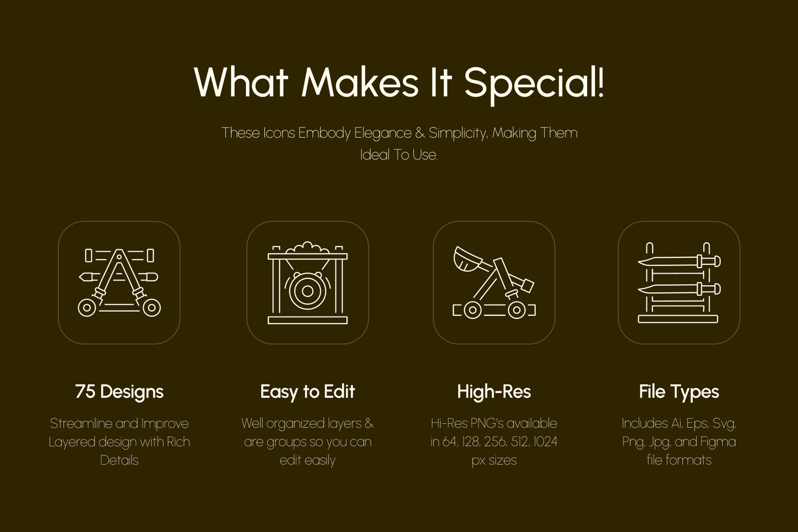 History Icon Art Set