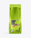 Matte Metallic Food Bag Mockup