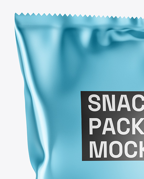 Metallic Snack Package Mockup