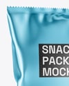 Metallic Snack Package Mockup