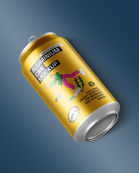 Aluminium Drink Can Mockup