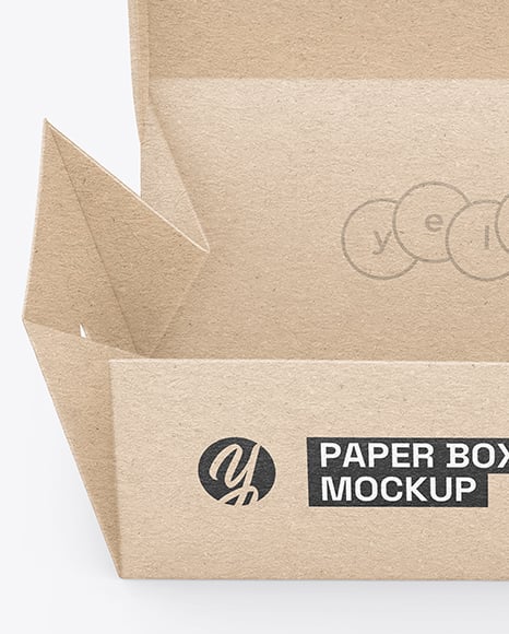 Kraft Paper Takeaway Food Box Mockup
