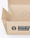 Kraft Paper Takeaway Food Box Mockup