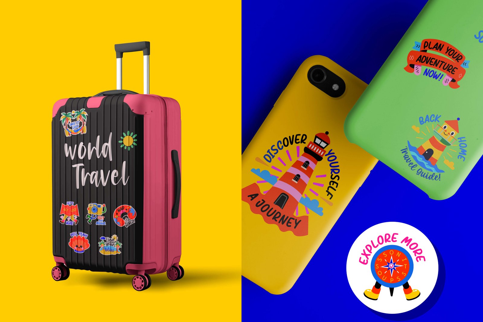 World Travel Stickers