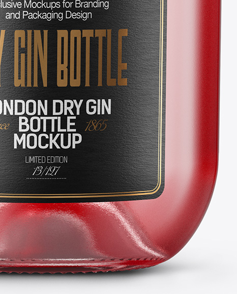Dry Gin Bottle Mockup