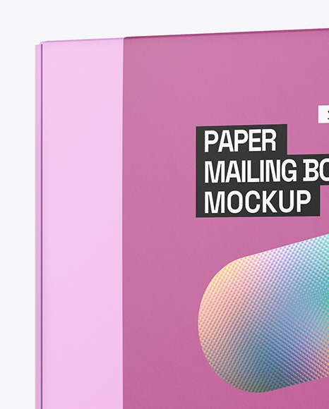 Paper Mailing Box Mockup