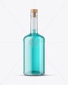 Clear Glass Liquor Bottle Mockup