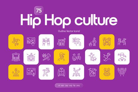 Hip Hop Culture Icons - Graphics