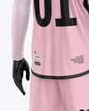 Soccer Kit w/ Mannequin Mockup - Back Half Side View