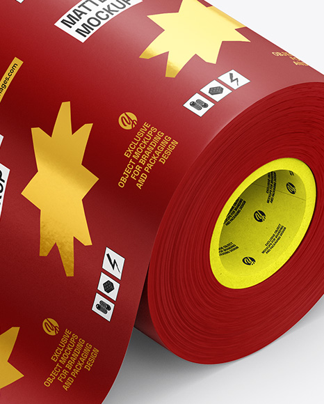 Matte Film Roll Mockup