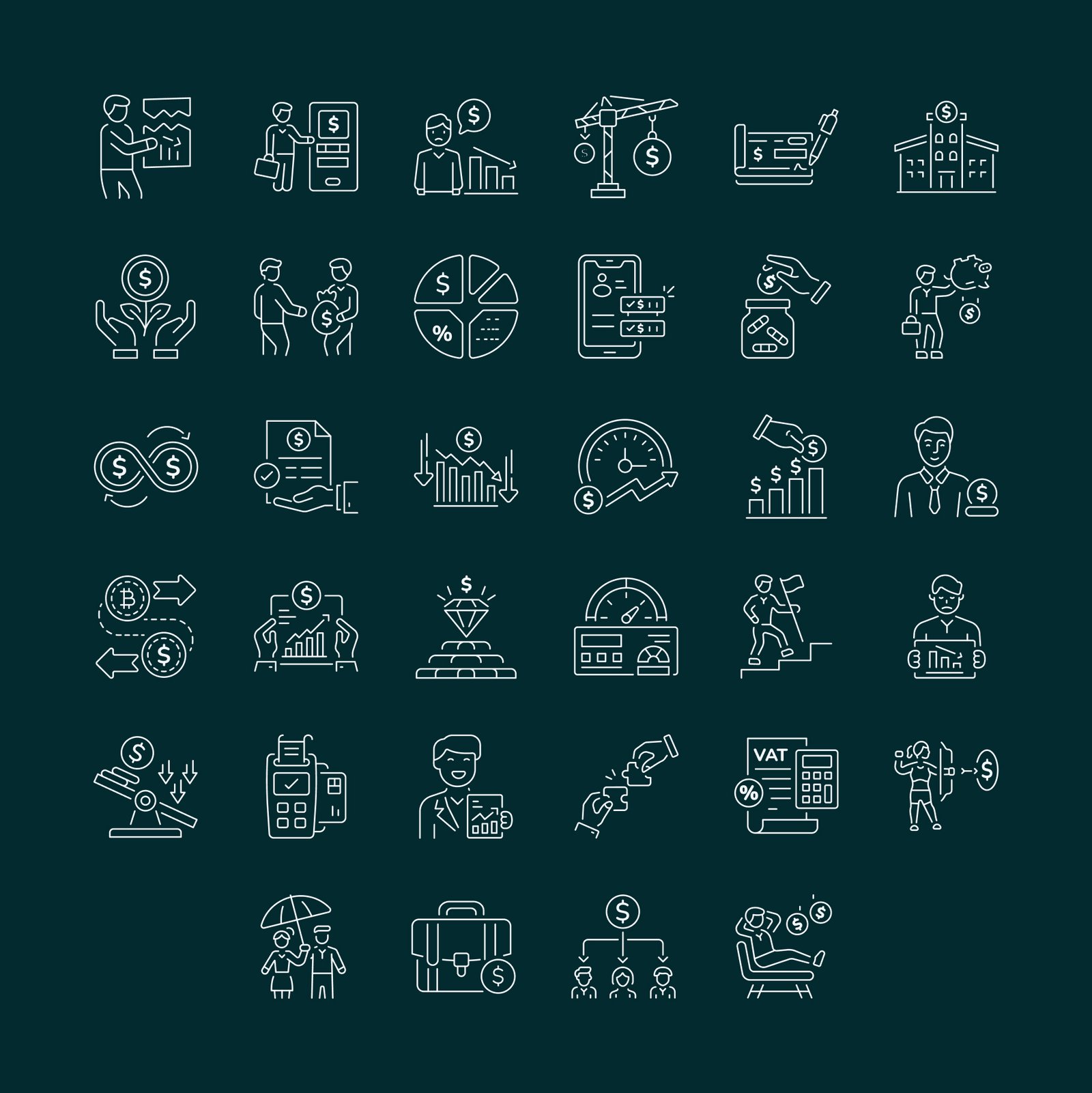 Corporate Finance Icon Set