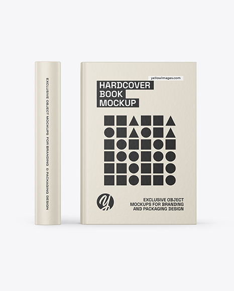 Two Hardcover Books Mockup
