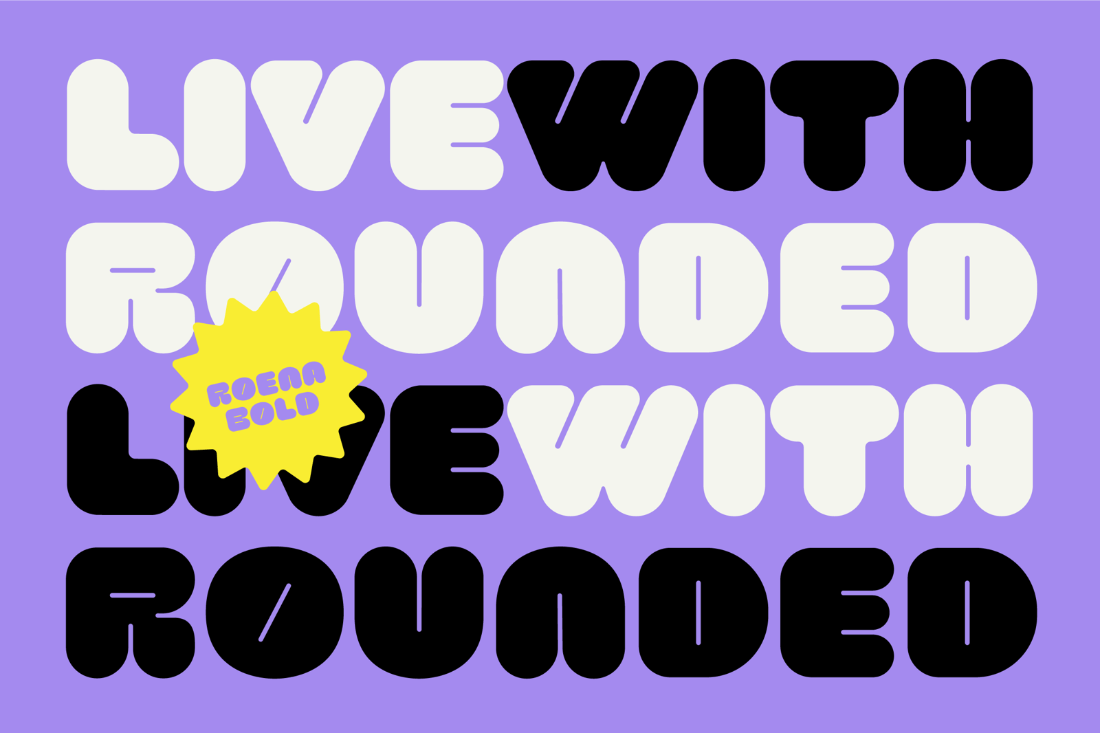 Roena - Bold Font