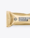 Matte Metallic Snack Package Mockup