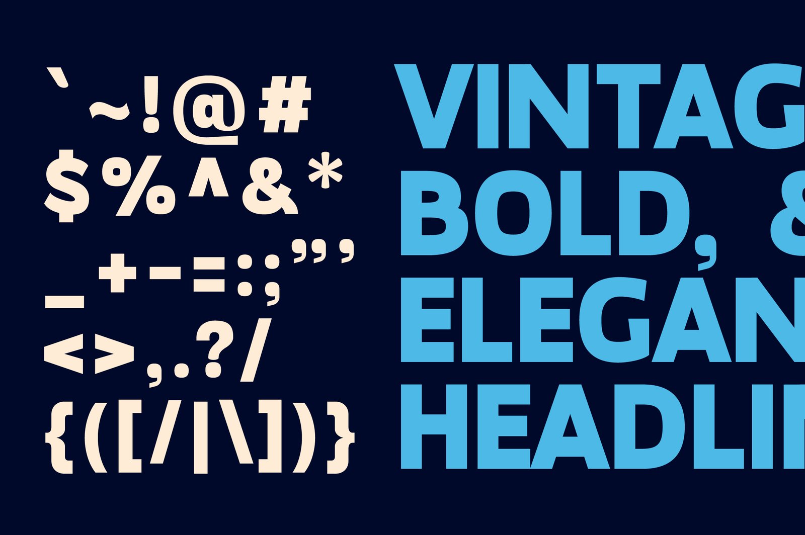 Megazine Poster Font