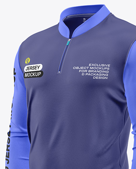 Jersey Mockup - Half Side View