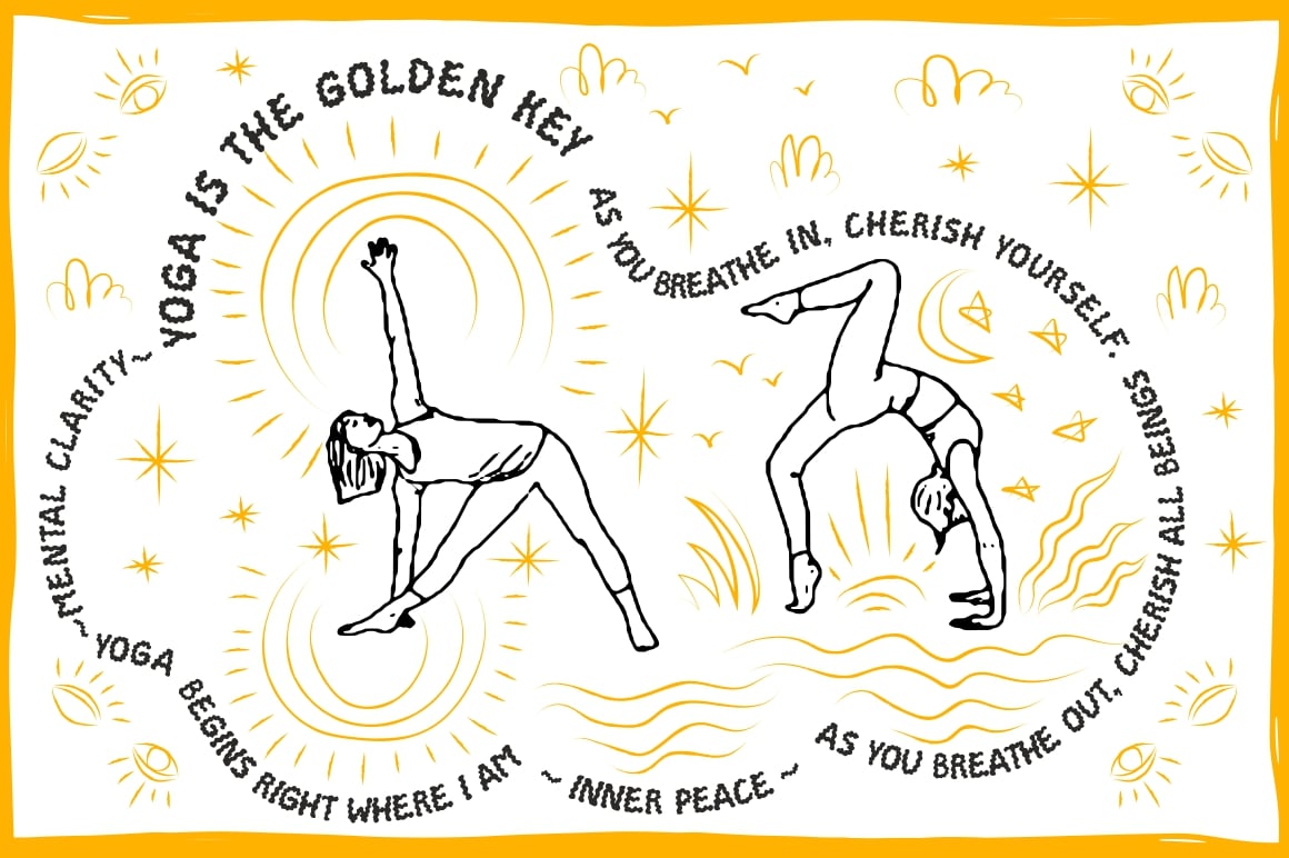 Yoga Alma groovy font