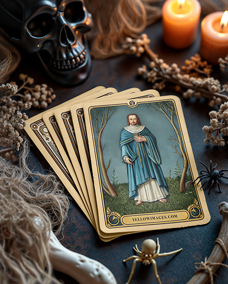 Stack of Cards Mockup - Visiting card mockup
