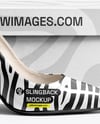 Glossy Slingback with Shoe Box Mockup