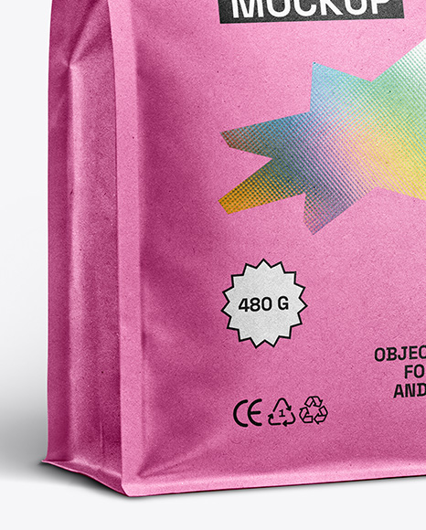 Kraft Paper Food Bag Mockup