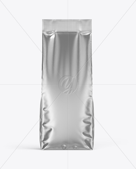 Matte Metallic Food Bag Mockup