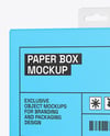 Matte Paper Box w/ Hang Tab Mockup