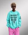 Black Woman Wearing Oversize Sweatshirt and Sweatpants Mockup