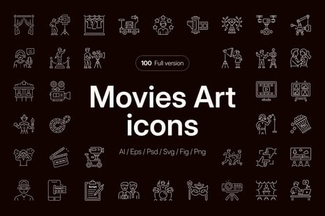 Movie Icon Art Set - Graphics