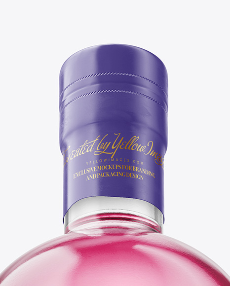 Dry Gin Bottle Mockup