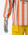 Men's Heather Oversize Sweatshirt w/ Mannequin Mockup