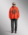 Old Woman Wearing Oversized Hoodie & Sweatpants Mockup