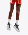 Black Woman Wearing Full Basketball Kit Mockup