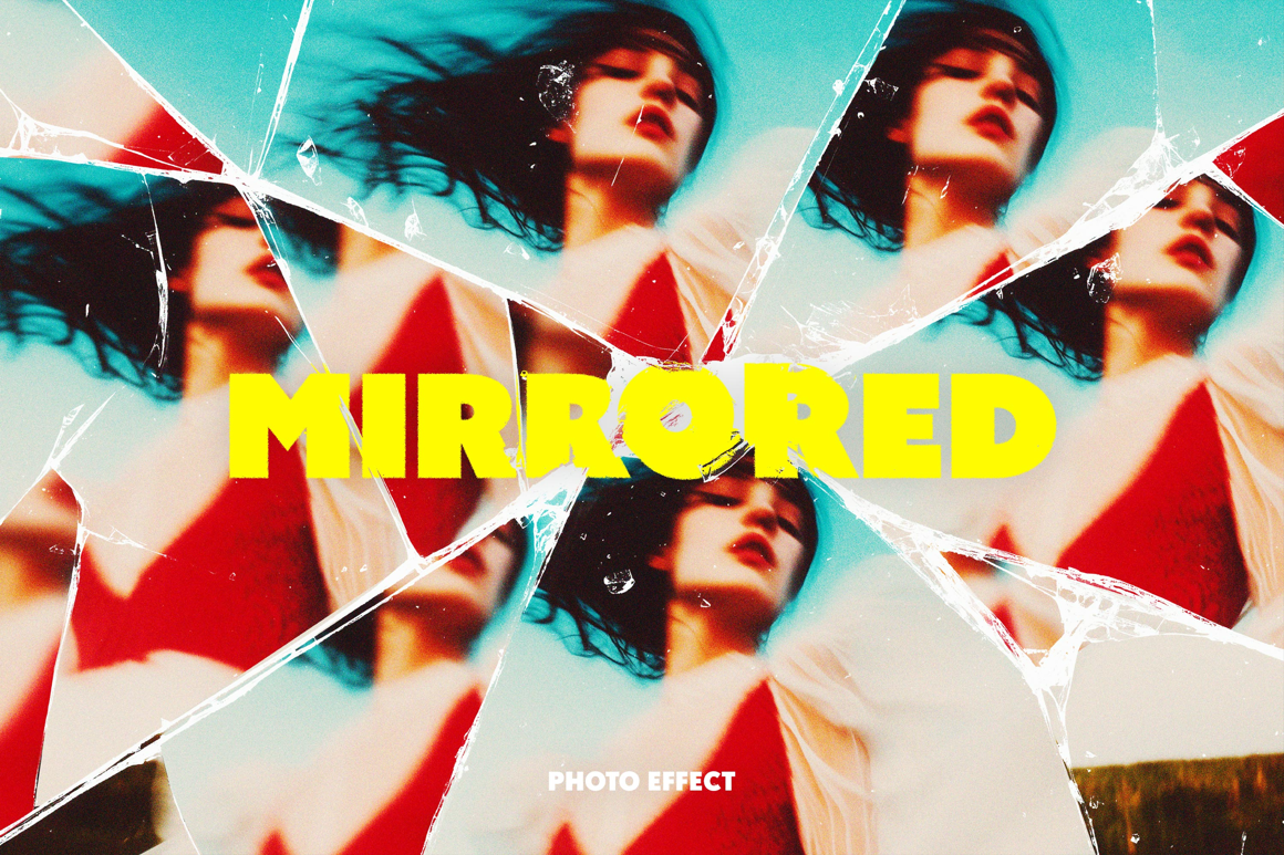 Mirrored Glass Photo Effect