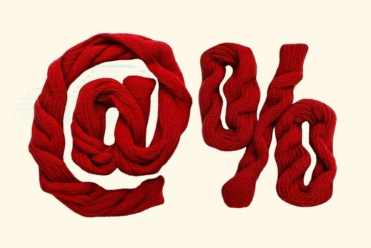 Crimson Knit Font
