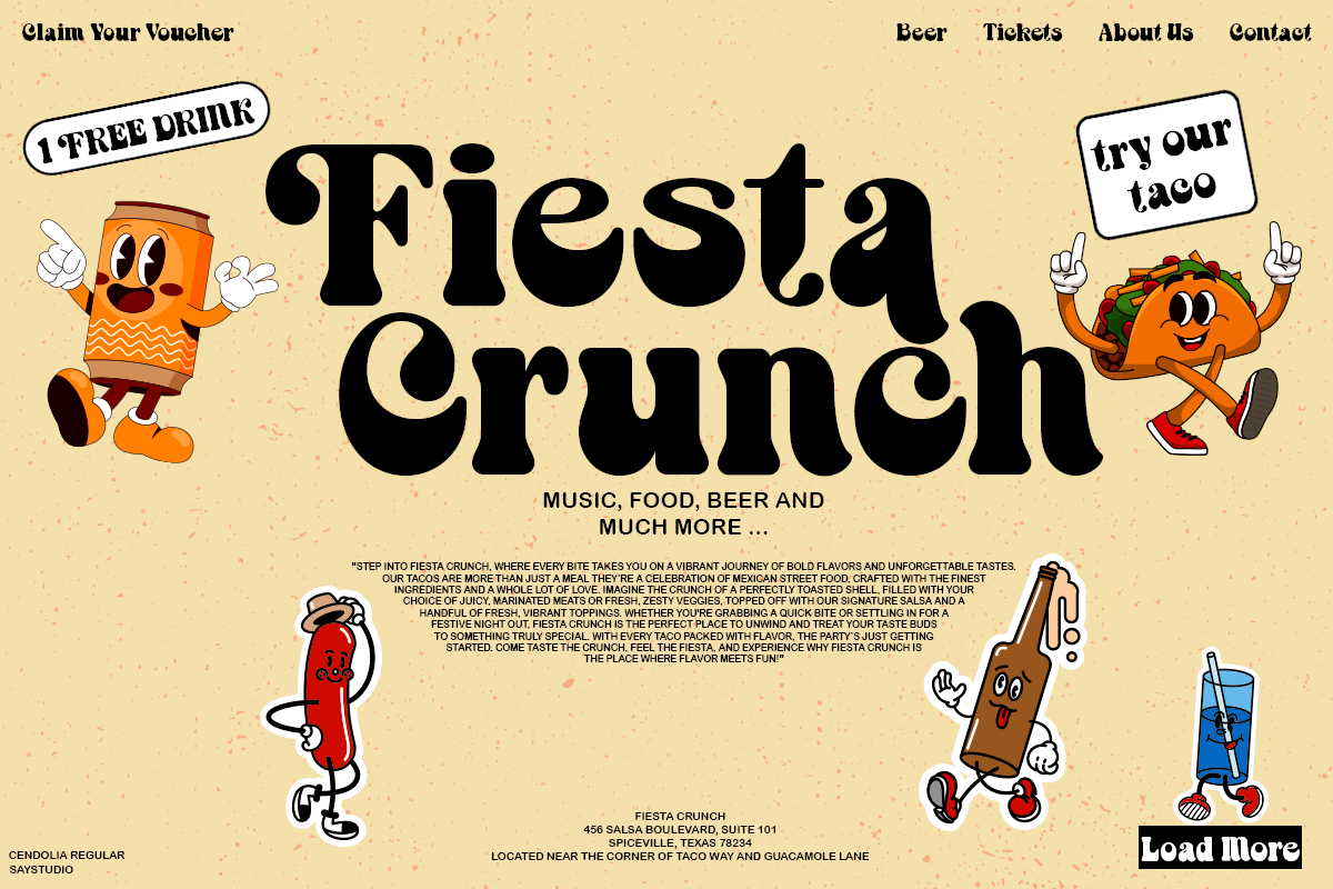 Cendolia | Groovy Retro Font