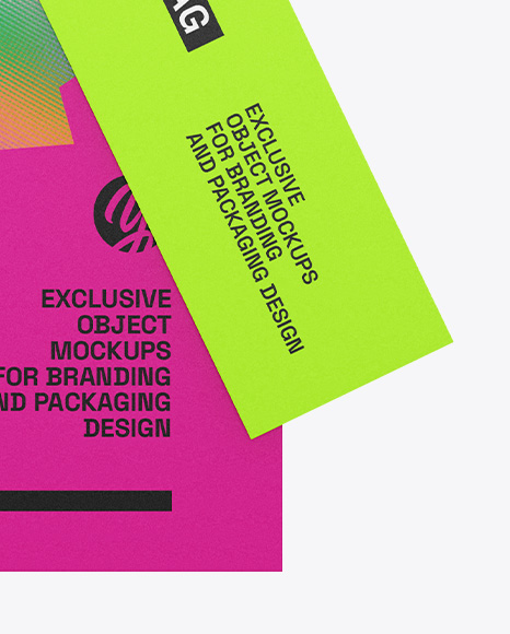 Paper Hang Tag Mockup – Front View