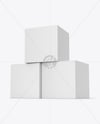 Three Paper Boxes Mockup