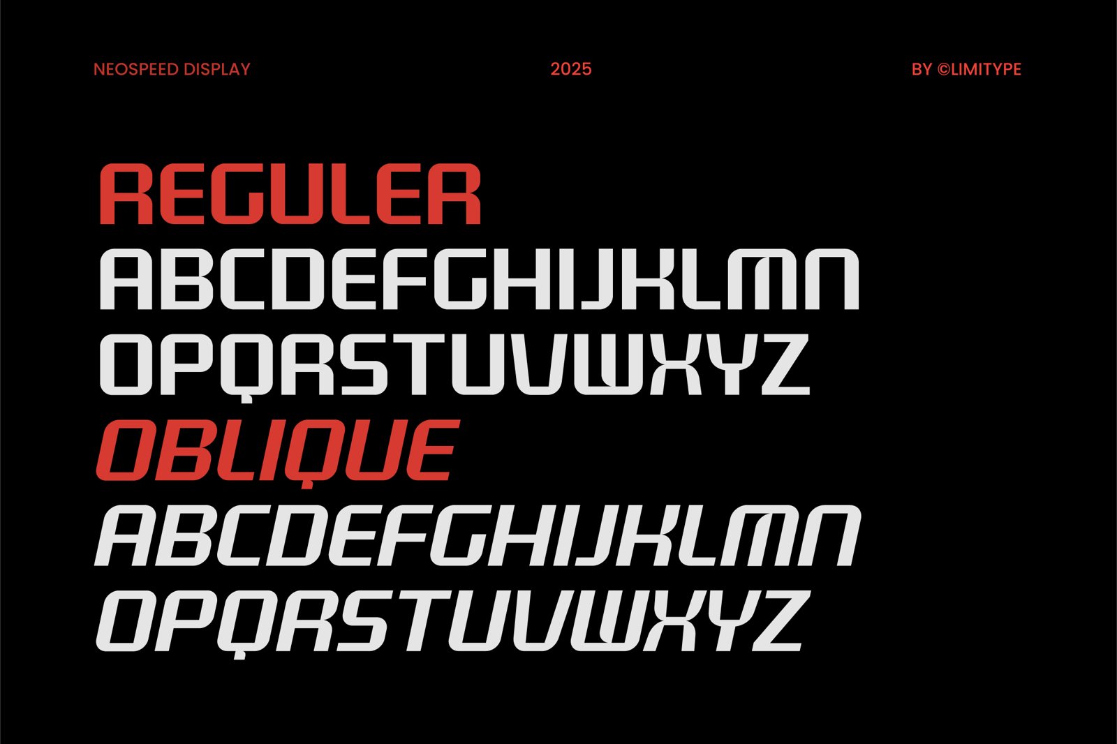 Neospeed - Futuristic Font
