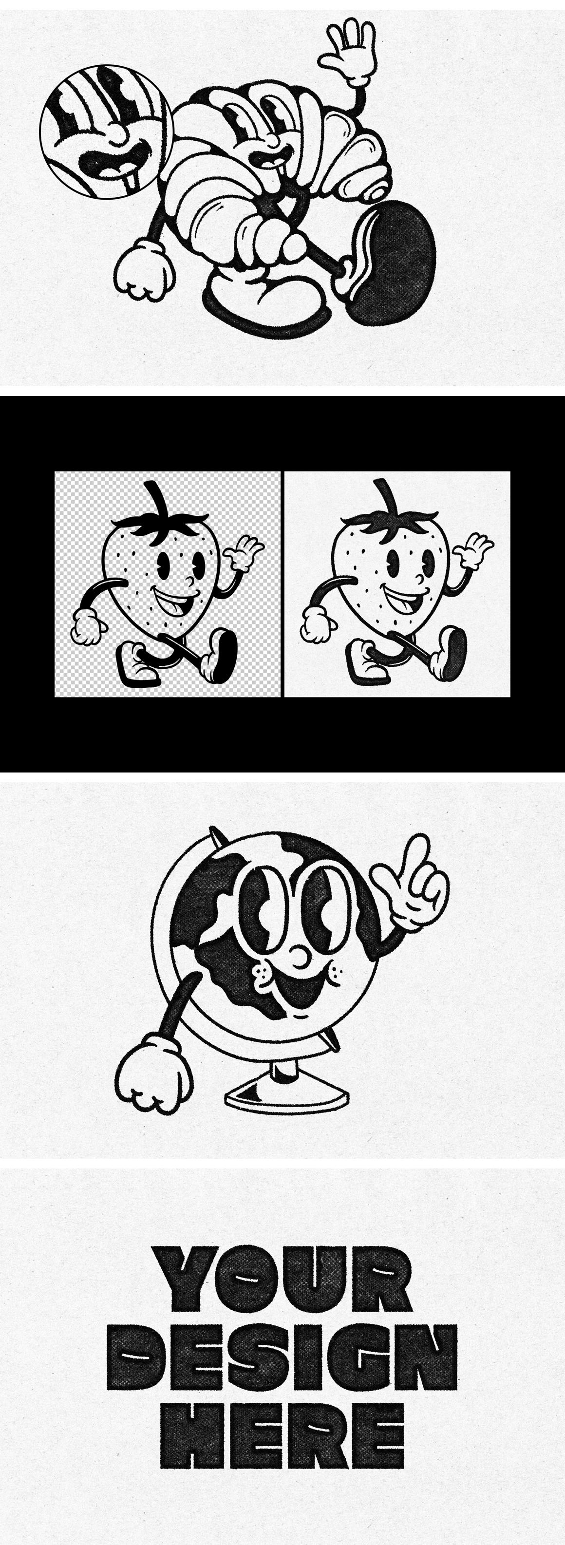 Stamp Print Effect