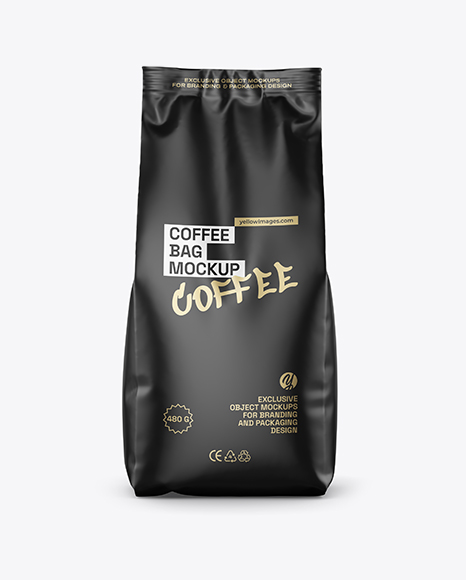 Matte Coffee Bag Mockup