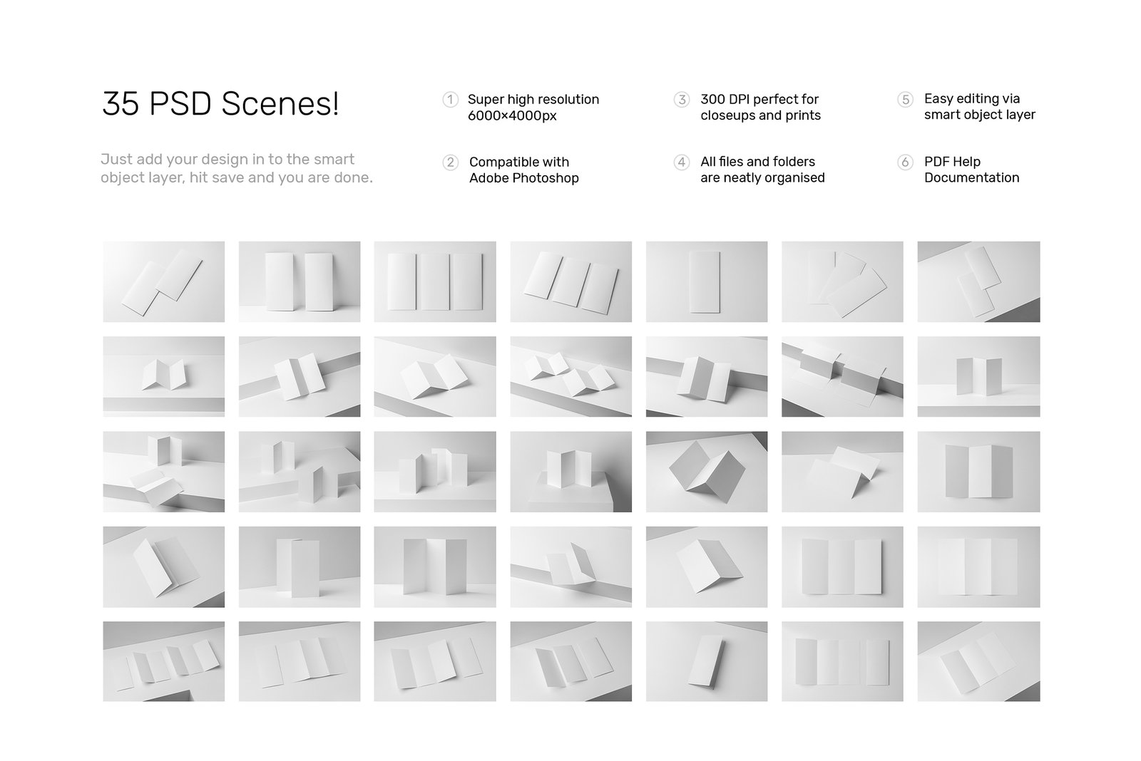 Studio Trifold Mockups
